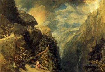  ck - die Schlacht von Fort Rock Val dAoste Piemont Landschaft Turner